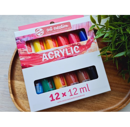 Acrylic paints Royal Talens, 12 colors, 12 ml