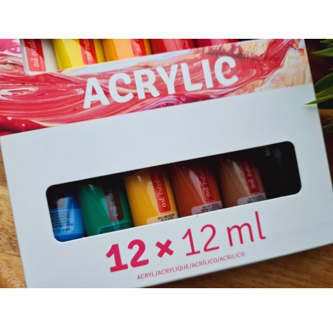 Acrylic paints Royal Talens, 12 colors, 12 ml