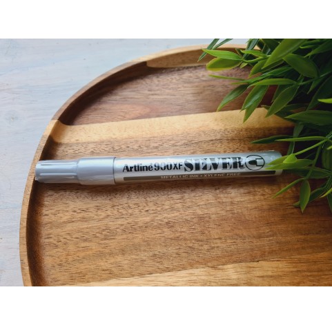 Artline 900XF Metallic Ink Marker, SILVER, 2.3MM