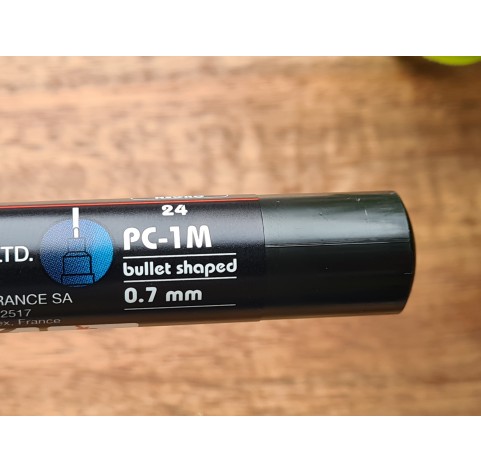 UNI Posca PC-1M, black (24), water-based marker