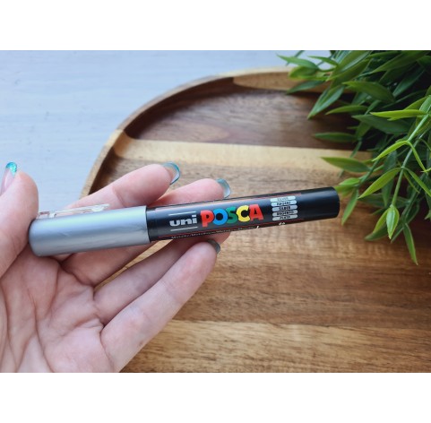 UNI Posca PC-1M, silver (26), water-based marker