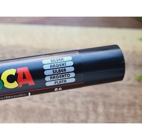 UNI Posca PC-1M, silver (26), water-based marker