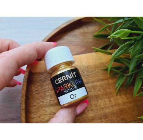 Pigment powder Cernit, metallic, or (gold), 5 g