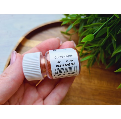 Pigment powder Cernit, metallic, cuivre (copper), 3 g