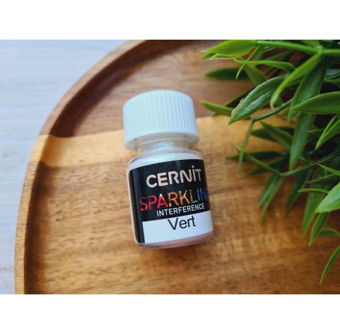 Pigment powder Cernit, interfeerence, vert, 5 g
