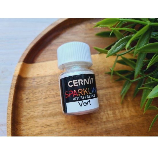 Pigment powder Cernit, interfeerence, vert, 5 g