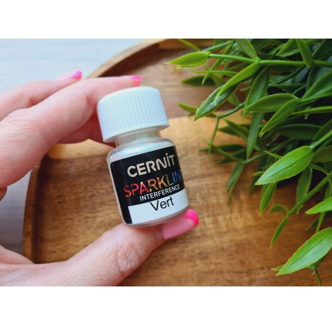 Pigment powder Cernit, interfeerence, vert, 5 g