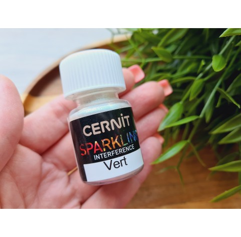 Pigment powder Cernit, interfeerence, vert, 5 g