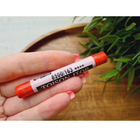 Soft chalk pastels, Nr. 163, vermilion red, Toison D or Koh i Noor