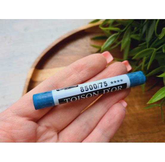 Soft chalk pastels, Nr. 75, dark turquoise blue, Toison D or Koh i Noor