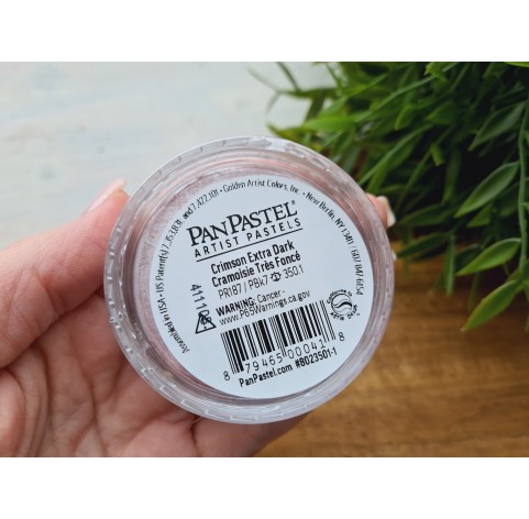 PanPastel soft pastel, Nr. 350.1, Crimson Extra Dark