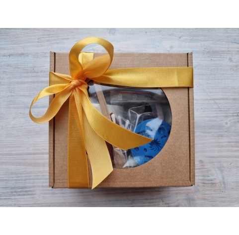 Creative set to decorate mug with polymer clay sweet decor with a free video master class