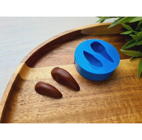 Silicone mold, Bird beak, style 1, 2 elements, ~ 1-3.1 cm, H:0.7-1 cm