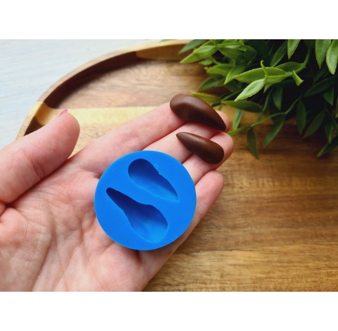Silicone mold, Bird beak, style 1, 2 elements, ~ 1-3.1 cm, H:0.7-1 cm