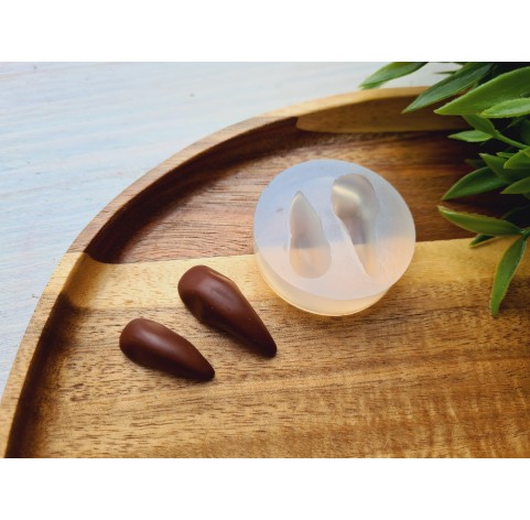 Silicone mold, Bird beak, style 1, 2 elements, ~ 1-3.1 cm, H:0.7-1 cm