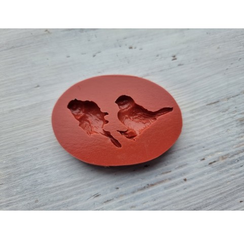 Silicone mold, Sparrow, 2 elements, ~ 1.6*3.8 cm, H:0.6 cm