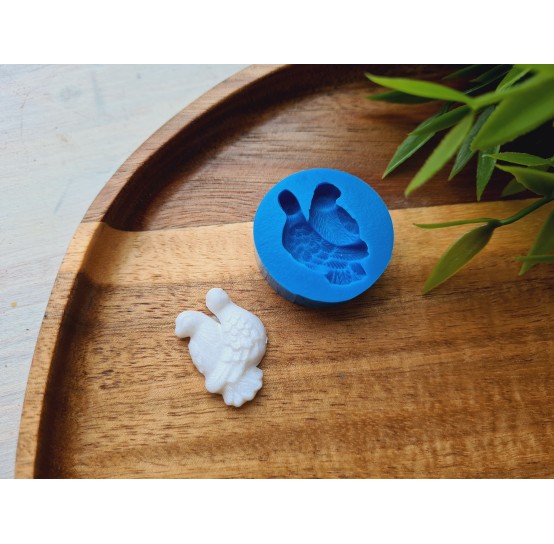 Silicone mold, Pigeons, style 1, ~ 1.7*2.4 cm, H:0.5 cm