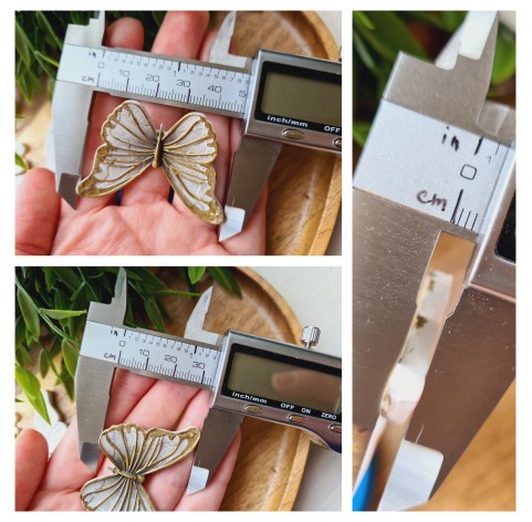 Silicone mold, Butterfly, style 1, 2 elements, ~ 1.1-4.8 cm, H:0.4 cm