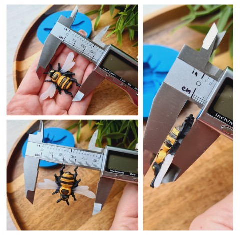 Silicone mold, Bee, style 2, ~ 2.7*3.3 cm, H:0.6 cm