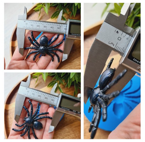 Silicone mold, Spider, ~ 4.5*5.8 cm, H:0.7 cm