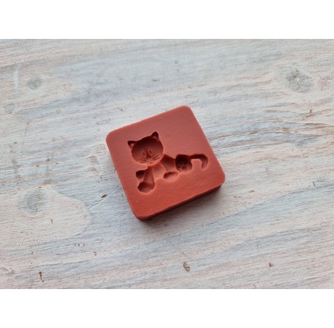 Silicone mold, Cat, style 1, ~ 1.8*2.3 cm, H:0.4 cm