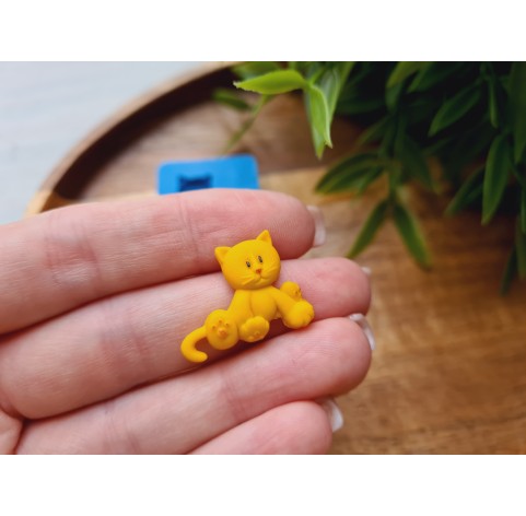 Silicone mold, Cat, style 1, ~ 1.8*2.3 cm, H:0.4 cm