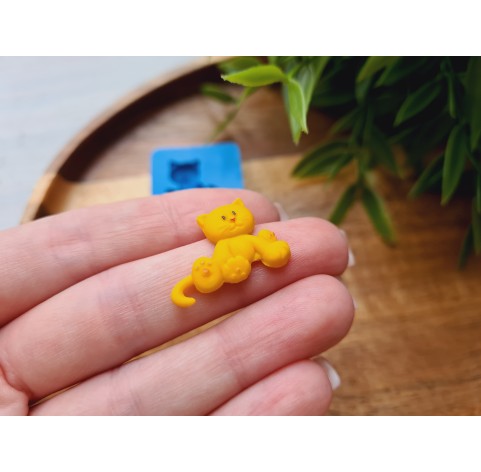 Silicone mold, Cat, style 1, ~ 1.8*2.3 cm, H:0.4 cm