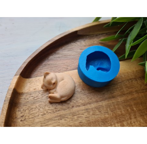 Silicone mold, Cat, style 2, ~ 2.6*2.7 cm, H:1.3 cm