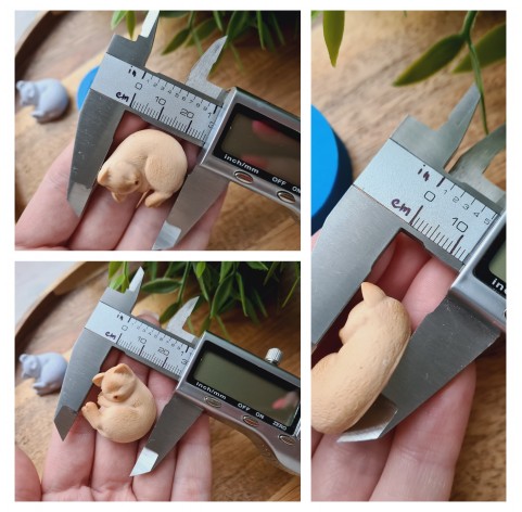 Silicone mold, Cat, style 2, ~ 2.6*2.7 cm, H:1.3 cm