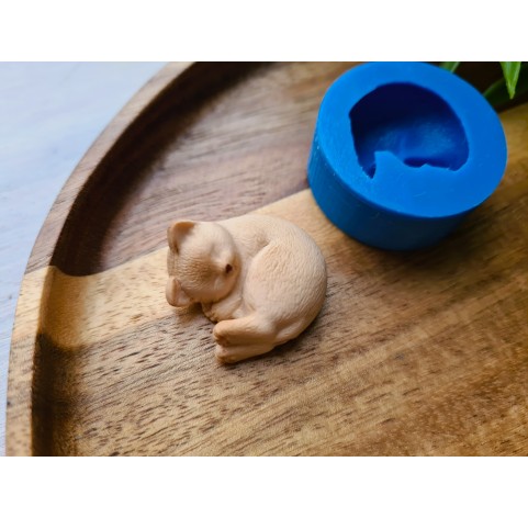 Silicone mold, Cat, style 2, ~ 2.6*2.7 cm, H:1.3 cm
