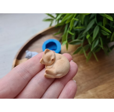 Silicone mold, Cat, style 2, ~ 2.6*2.7 cm, H:1.3 cm