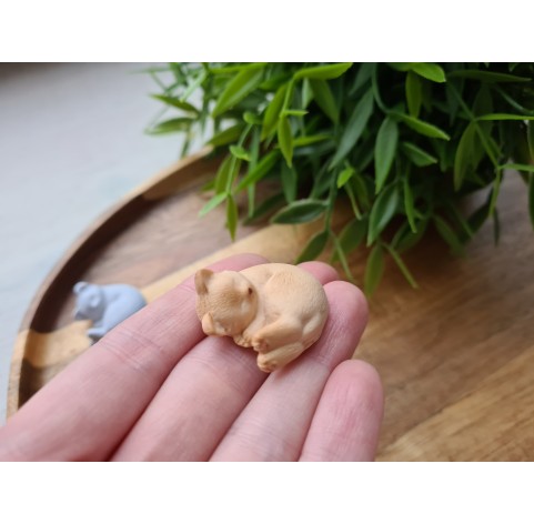 Silicone mold, Cat, style 2, ~ 2.6*2.7 cm, H:1.3 cm