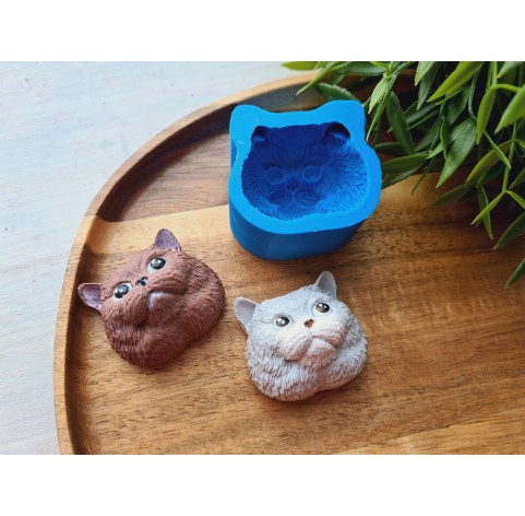 Silicone mold, Cat, style 3, ~ 4*4.3 cm, H:2.7 cm