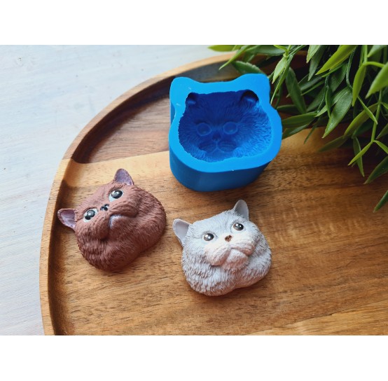 Silicone mold, Cat, style 3, ~ 4*4.3 cm, H:2.7 cm