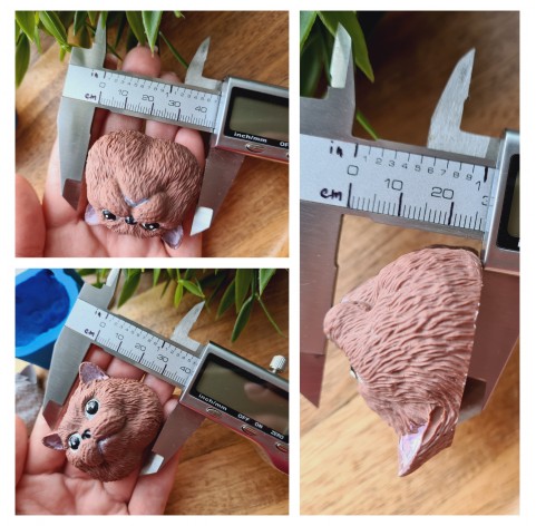 Silicone mold, Cat, style 3, ~ 4*4.3 cm, H:2.7 cm