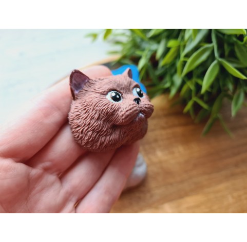 Silicone mold, Cat, style 3, ~ 4*4.3 cm, H:2.7 cm