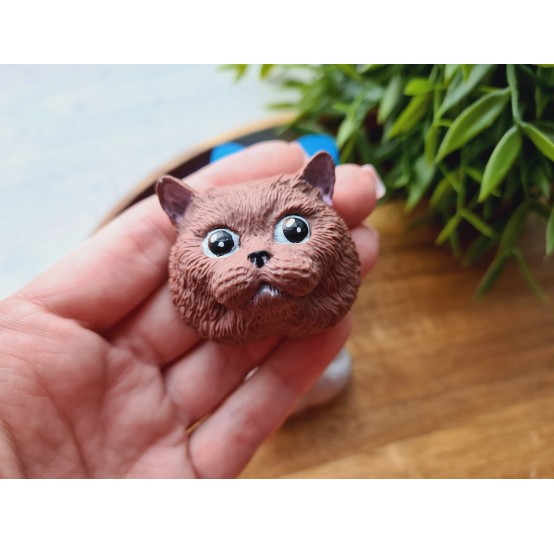 Silicone mold, Cat, style 3, ~ 4*4.3 cm, H:2.7 cm