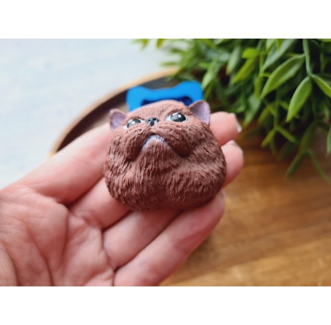 Silicone mold, Cat, style 3, ~ 4*4.3 cm, H:2.7 cm