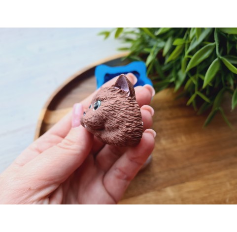 Silicone mold, Cat, style 3, ~ 4*4.3 cm, H:2.7 cm