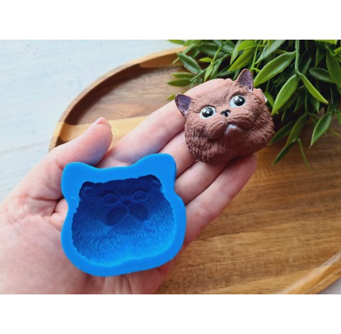 Silicone mold, Cat, style 3, ~ 4*4.3 cm, H:2.7 cm