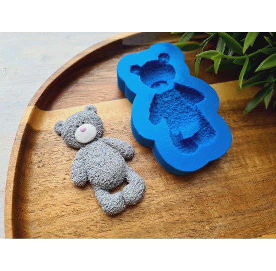 Silicone mold, Bear, style 1, ~ 3.8*6.6 cm, H:1 cm