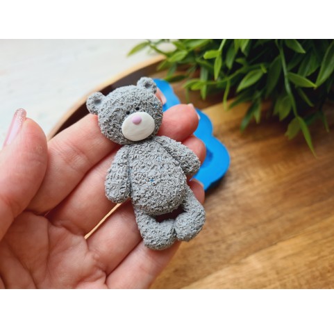 Silicone mold, Bear, style 1, ~ 3.8*6.6 cm, H:1 cm