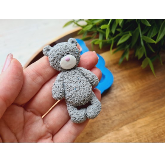 Silicone mold, Bear, style 1, ~ 3.8*6.6 cm, H:1 cm