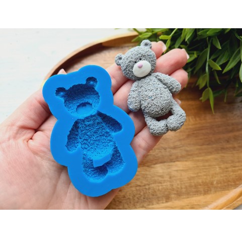 Silicone mold, Bear, style 1, ~ 3.8*6.6 cm, H:1 cm