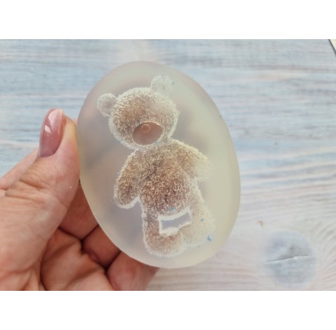 Silicone mold, Bear, style 1, ~ 3.8*6.6 cm, H:1 cm