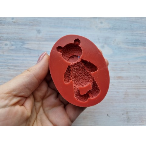 Silicone mold, Bear, style 1, ~ 3.8*6.6 cm, H:1 cm