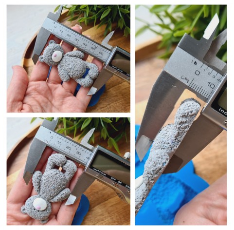 Silicone mold, Bear, style 1, ~ 3.8*6.6 cm, H:1 cm