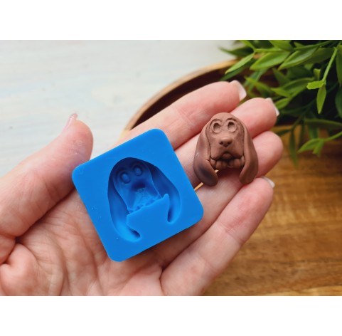 Silicone mold, Dog, Basset Hound, ~ 2.3*2.7 cm, H:1.1 cm