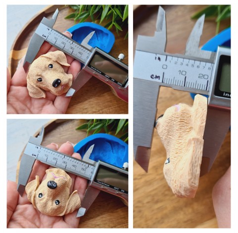 Silicone mold, Dog, Labrador, style 1, ~ 4.7*5.8 cm, H:2.1 cm