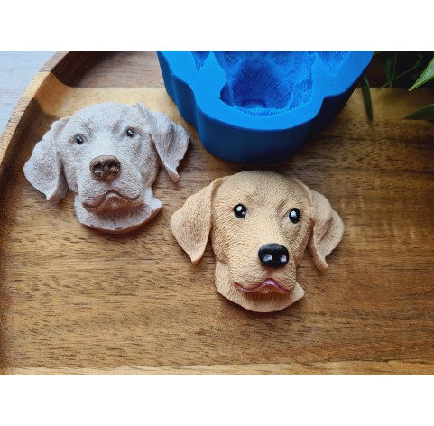 Silicone mold, Dog, Labrador, style 1, ~ 4.7*5.8 cm, H:2.1 cm